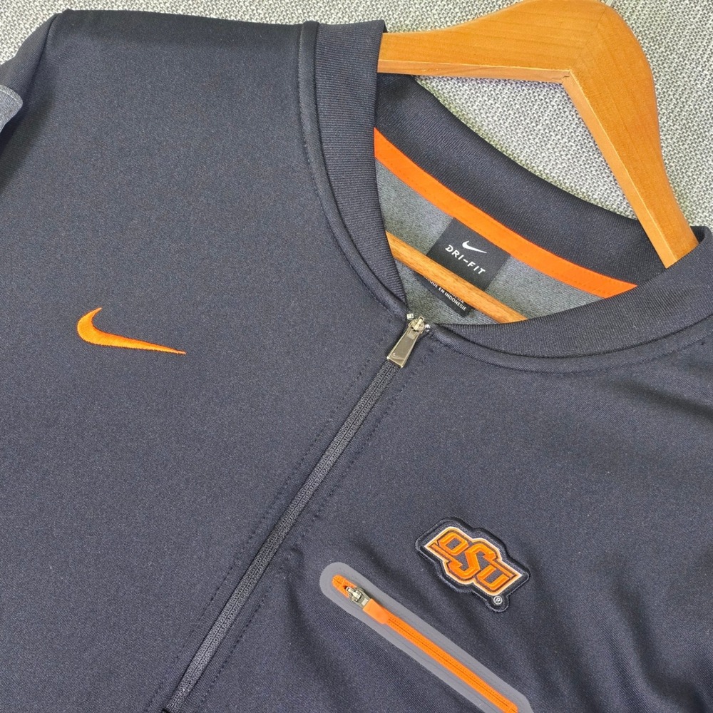 Oklahoma State Cowboys x Nike Dri-FIT Quarter Zip XXL Coaches Sideline Jacket